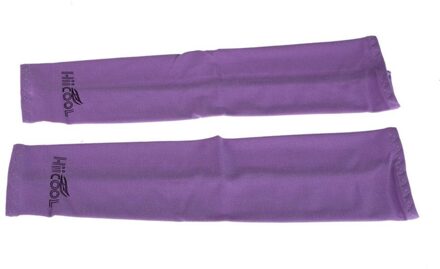 1 Paar Cooling Arm Sleeves Cover Uv Sun Protection Golf Fiets Outdoor Sport Bescherming Skins Paars