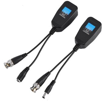 1 Paar DC-8MHZ Passieve Cctv Coax Bnc Video Voeding Balun Transceiver Te RJ45 Connector