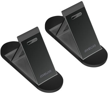 1 Paar Draagbare Opvouwbare Mini Compact Laptop Riser Onzichtbare Stand Beugel Opvouwbare Universele Notebook Laptop Cooling Holder zwart