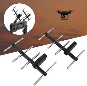 1 Paar Draagbare Rc Drone Range Extender Pla Outdoor Yagi Antenne Versterker Afstandsbediening Roestvrij 2.4G 5.8G Voor dji Mavic Mini