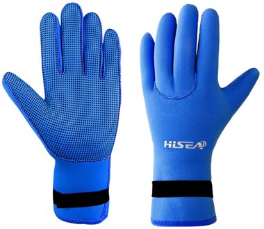 1 Paar Duiken Antislip Warm Duiken Wanten Anti-Kras Snorkelen Onderwater Zwemmen Apparaat Voor Duiken Gebruik (B blauw