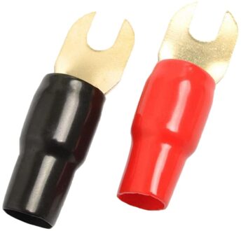 1 Paar Elektrische Connectoren Crimp, Vork Messing Terminal Crimp Quick Splice Terminals Draadconnectors