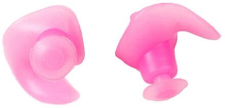 1 Paar Environmental Silicone Spiraal Waterdicht Stofdicht Oordopjes In Doos Water Sport Zwemmen Accessoires roze