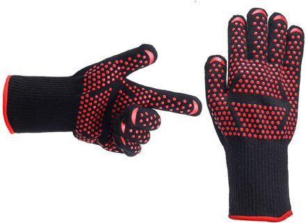 1 paar Extreme Hittebestendige BBQ Oven Handschoenen 500 degC Pannenlap Koken Wanten J2Y