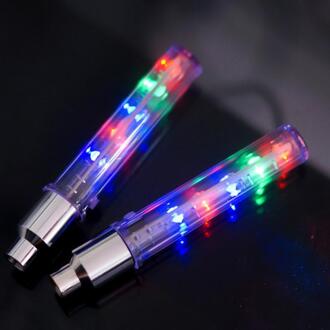 1 Paar Fiets Accessoires Flash Lamp Fiets Led Fiets Wiel Ventiel Licht Cap Spoke Neon Light Fiets Valve licht