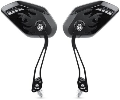 1 Paar Fiets Achteruitkijkspiegel Universal Motor Scooter Mtb Road Fiets Achteruitkijkspiegel Flexibele Cycling Bike Handvat Achteruitkijkspiegels zwart B