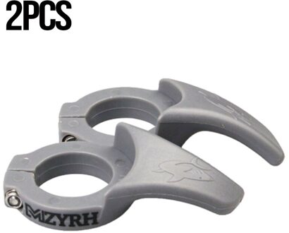 1 Paar Fiets Adjunct Handvat Nylon Anti-Slip Fiets Secundaire Rest Stuur Lichtgewicht Stuur Fietsonderdelen licht grijs