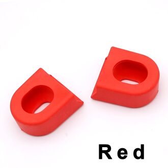 1 paar Fiets Crankstel Crank Beschermhoes Protector Mountain Racefiets Arm Laarzen Fixed Gear Fiets Crank Beschermhoes rood