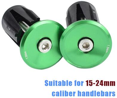 1 Paar Fiets Grips Handle Bar Ends Cap Bmx Mtb Stuur Stekkers Fietsstuur Weg Mountainbike Fiets Accessoires YL201957-GN1