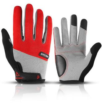 1 Paar Fiets Handschoenen Anti-Slip Zon-Proof Hoge Temperatuur Weerstand Mountainbike Warm Houden Touch Screen rijhandschoenen grijs / Xl