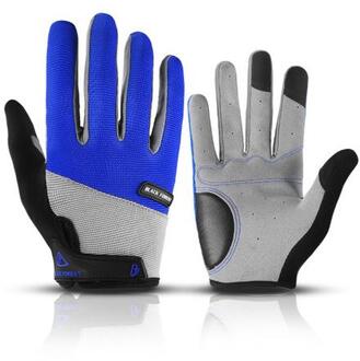 1 Paar Fiets Handschoenen Anti-Slip Zon-Proof Hoge Temperatuur Weerstand Mountainbike Warm Houden Touch Screen rijhandschoenen groen / Xl