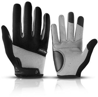 1 Paar Fiets Handschoenen Anti-Slip Zon-Proof Hoge Temperatuur Weerstand Mountainbike Warm Houden Touch Screen rijhandschoenen wit / M