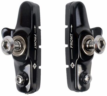 1 Paar Fiets Remblokken C-Brake Schoenen Op Voor Fixed Gear Mtb Racefiets Rem Cnc Aluminium rubber Blok Slijtvaste zwart