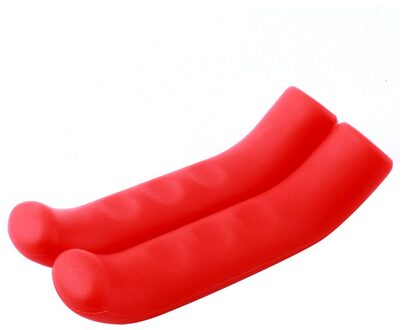 1 Paar Fiets Remhendel Cover Fiets Remmen Siliconen Mouw Universeel Type Remhendel Bescherming Covers Fietsen Accessoire rood