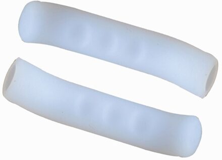 1 Paar Fiets Remhendel Cover Fiets Remmen Siliconen Mouw Universeel Type Remhendel Bescherming Covers Fietsen Accessoire wit