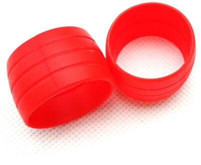 1 Paar Fiets Siliconen Elastiek Bevestigingsring Stekkers Waterdichte Slijtvaste Band Siliconen Lussen Voor Road Bike Bar Tape Rood