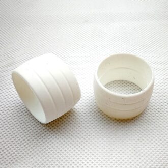 1 Paar Fiets Siliconen Elastiek Bevestigingsring Stekkers Waterdichte Slijtvaste Band Siliconen Lussen Voor Road Bike Bar Tape wit