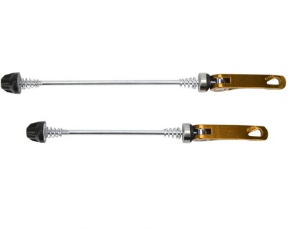 1 Paar Fiets Snelspanners Road Mountainbike Voor Achter Spies Fiets Accessoire goud
