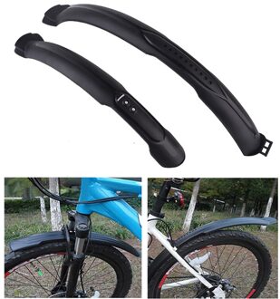 1 paar Fiets Spatborden Mountainbike Fiets Spatborden 24 ''26'' Front Achterwiel Spatbord Spatborden Set zwart