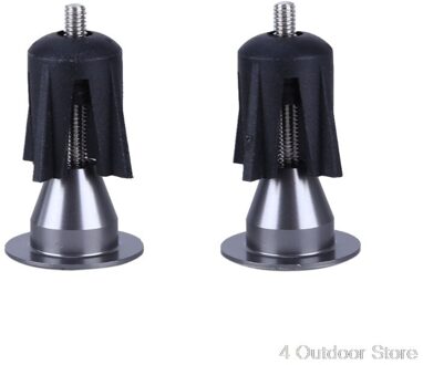 1 Paar Fiets Stuur Cap Fiets Grips Aluminium Fiets Stuur End Lock-On Stekkers Bar Grips Caps Covers fiets Onderdelen Au26 licht grijs