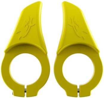 1 Paar Fiets Stuur End Grips 22.2Mm Glasvezel Voor Racefietsen Mtbs Elektrische Scooter geel