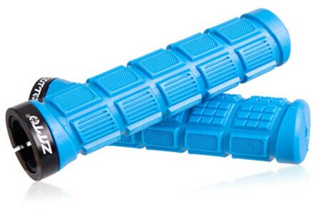 1 Paar Fiets Stuur Fiets Fietsen Mountain Mtb Stuur Fiets Onderdelen Rubber Anti-Slip Handvat Grips Blauw