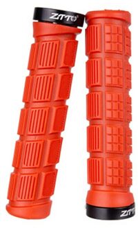 1 Paar Fiets Stuur Fiets Fietsen Mountain Mtb Stuur Fiets Onderdelen Rubber Anti-Slip Handvat Grips Rood