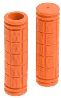 1 Paar Fiets Stuur Grips Soft Rubber Fietsen Bmx Mtb Mountainbike Scooter Fixed Gear Bar End Onderdelen Accessoire Tool PUZ777 Oranje