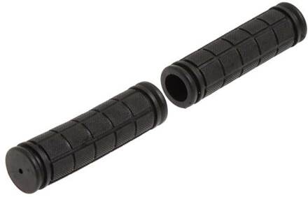 1 Paar Fiets Stuur Grips Soft Rubber Fietsen Bmx Mtb Mountainbike Scooter Fixed Gear Bar End Onderdelen Accessoire Tool PUZ777 zwart
