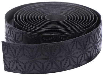 1 Paar Fiets Stuurlint Antislip Pu Lederen Stuur Wrap Riem Racefiets Fiets (Roze) zwart