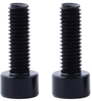 1 Paar Fiets Waterkoker Rack Schroef Fiets Bidonhouder Bouten M5 Aluminium Hex Socket Schroeven zwart