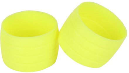 1 Paar Fietsen Siliconen Plug Fiets Rem Stuur Gesp Mouw Vaste Ring Fietsen Draagbare Stofdicht Fietsen Onderdelen geel