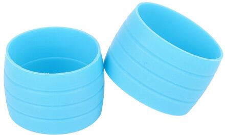 1 Paar Fietsen Siliconen Plug Fiets Rem Stuur Gesp Mouw Vaste Ring Fietsen Draagbare Stofdicht Fietsen Onderdelen licht blauw