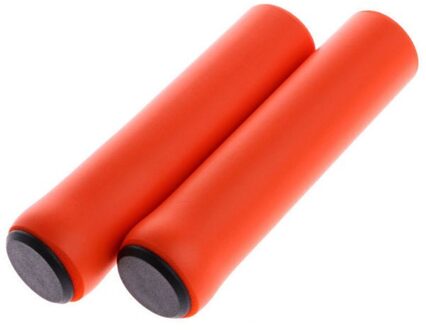 1 Paar Fietsstuur Cover Ultralight Lichtgewicht Soft Foam Siliconen Spons Bike Gear Grip Mtb Bike Stuur Fiets grip Oranje
