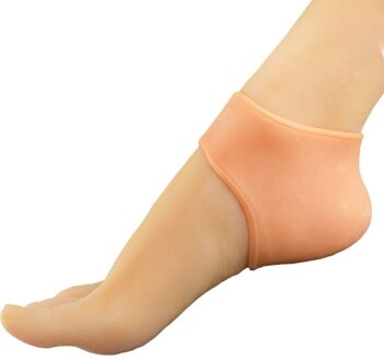 1 Paar Genezen Gel Sebs Mouwen Siliconen Voet Hak Enkel Pijn Relief Kussen Pads Hiel Sokken Beschermhoes naakt nee hole