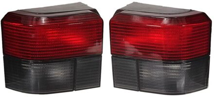 1 Paar Gerookte Rode Transporter Tail Light Lampen Cover Achterbumper Achterlicht Remlicht Lamp Voor T4 Caravelle