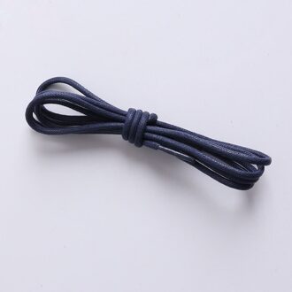 1 Paar Gewaxt Katoen Ronde Veters Lederen Waterdicht Schoenveters Mannen Martin Laarzen Schoenveter Shoestring Lengte 80 Cm blauw