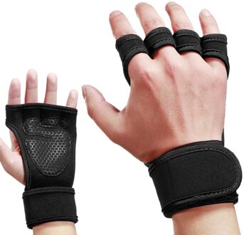 1 Paar Gewichtheffen Training Handschoenen Vrouwen Mannen Fitness Sport Body Building Gymnastiek Grips Gymnastiek Hand Palm Protector Handschoenen XL