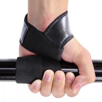 1 Paar Gewichtheffen Wrist Band Hijsbanden Met Neopreen Gewatteerde Geen-Slip Gewichtheffen Hand Bar Lifting Bandjes