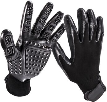 1 Paar Grooming Handschoen Voor Katten Zachte Rubber Pet Hair Remover Hond Paard Kat Vergieten Baden Massage Borstel Schoon Kam voor Dieren