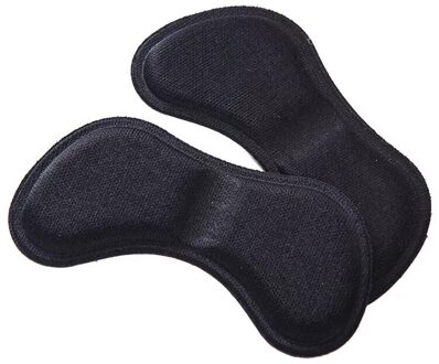 1 Paar Hak Pad Spons Onzichtbare Terug Soft Hak Pads Hoge Hak Schoenen Grip Lijm Liner Kussen Insert pad Inlegzolen A1 zwart