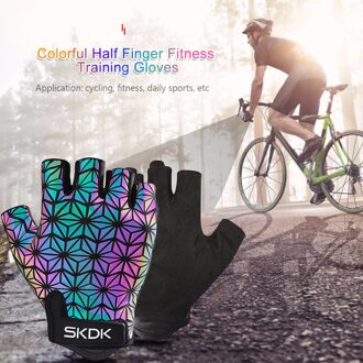 1 Paar Half Vinger Handschoenen Gym Training Fitness Workout Pull Up Gewichtheffen Sport Oefening Antislip Fietsen Handschoenen