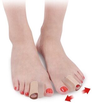 1 paar Hallux Valgus Separator Orthesen Maïs Tenen Corrector Grote Teen Sleeve Teen Separator Bunion Regelaar Voeten Zorg