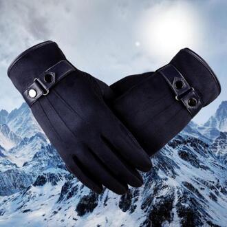 1 Paar Handschoenen Anti-Slip Mannelijke Warme Motorcycle Ski Sneeuw Snowboard Handschoenen 100% Gloednieuwe Handschoenen M1003 marine