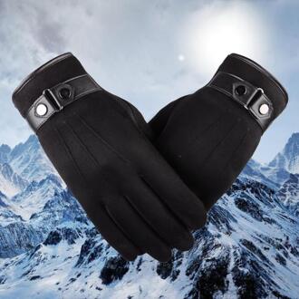 1 Paar Handschoenen Anti-Slip Mannelijke Warme Motorcycle Ski Sneeuw Snowboard Handschoenen 100% Gloednieuwe Handschoenen M1003 zwart