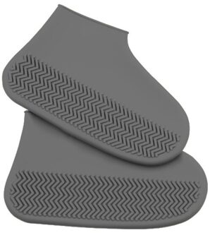1 paar Herbruikbare Waterdicht Anti-Slip Siliconen Regen Overschoenen Elasticiteit Overschoenen Boot Overschoenen Voor Outdoor Camping Reizen licht grijs / 200*280cm