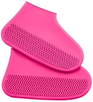 1 paar Herbruikbare Waterdicht Anti-Slip Siliconen Regen Overschoenen Elasticiteit Overschoenen Boot Overschoenen Voor Outdoor Camping Reizen Rood / 80*240cm