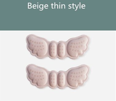 1 Paar Hoge Hak Inlegzolen Vlinder Aanpassen Grootte Hak Liner Grips Protector Sticker Hak Pad Voetverzorging Anti Hoogte Blijven hak Pads S-roze thin stijl