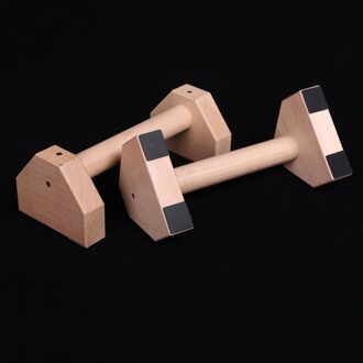 1 Paar Houten Fitness Push Up Stand Bar Gym Training Rack Handstand Parallel Bar Gymnasium Buik Taille Oefening