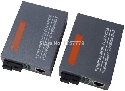 1 paar HTB-GS-03 A/B Glasvezel RJ45 Media Converter Gigabit Ethernet 1000Mbps Single Mode Fiber Converter SC poort